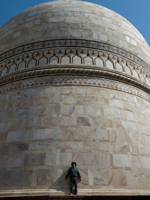 Chris on the roof of the Taj Mahal